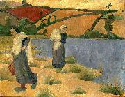 Paul Serusier Les Laveuses a la Laita oil